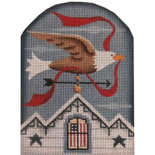 Rebecca Wood Designs July Bird Vane Needlepoint Canvas - 18M