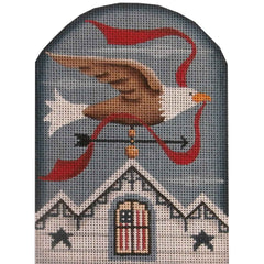 Rebecca Wood Designs July Bird Vane Needlepoint Canvas - 18M