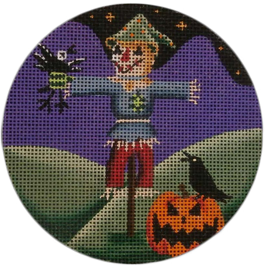 Rebecca Wood Designs Literally Scare Crow Needlepoint Canvas - 13M