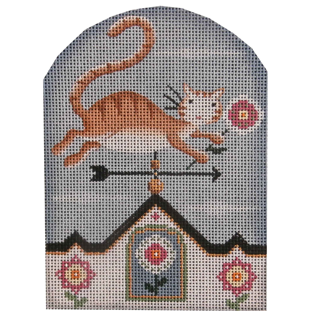 Rebecca Wood Designs May Kitty Vane Needlepoint Canvas - 18M