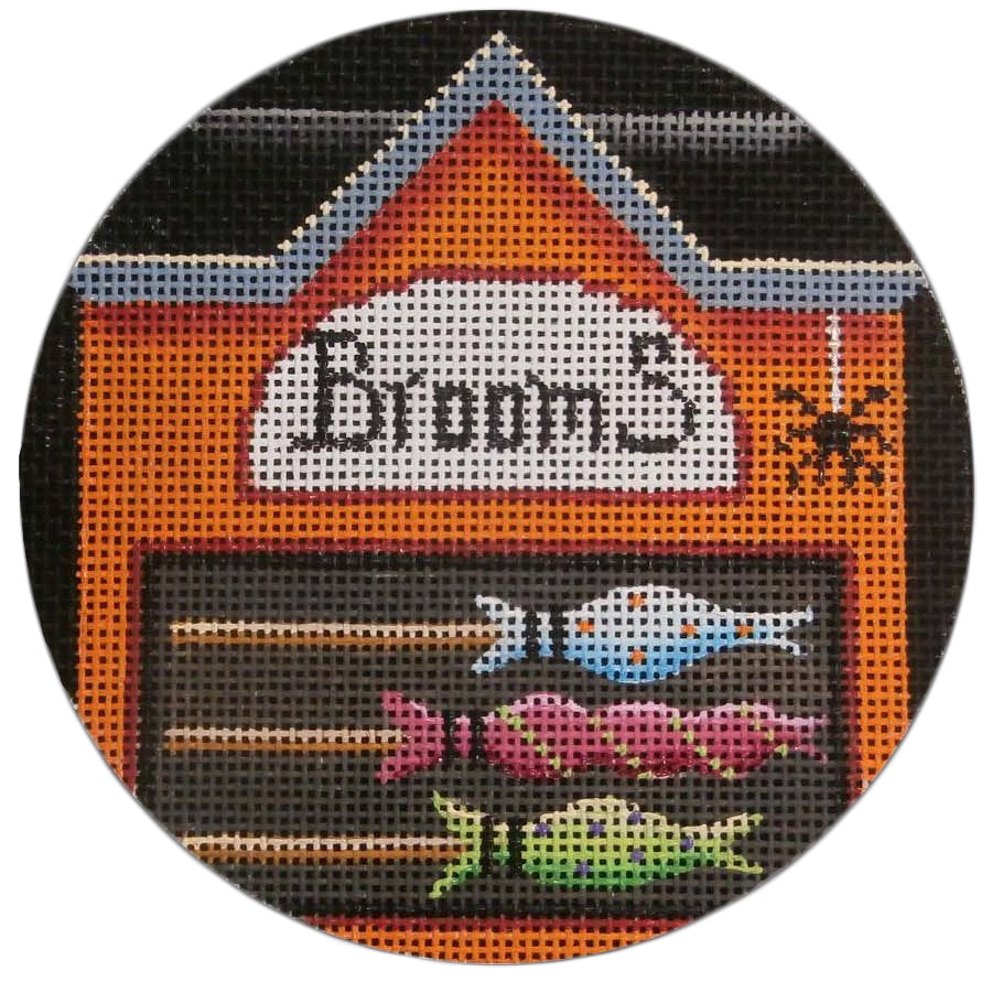 Rebecca Wood Designs Brooms Needlepoint Canvas - 18M