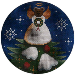 Rebecca Wood Designs Bear Angel Needlepoint Canvas - 13M