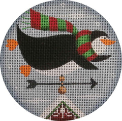 Rebecca Wood Designs Penguin Vane Needlepoint Canvas - 18M