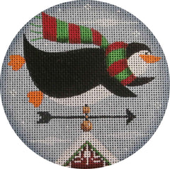 Rebecca Wood Designs Penguin Vane Needlepoint Canvas - 13M