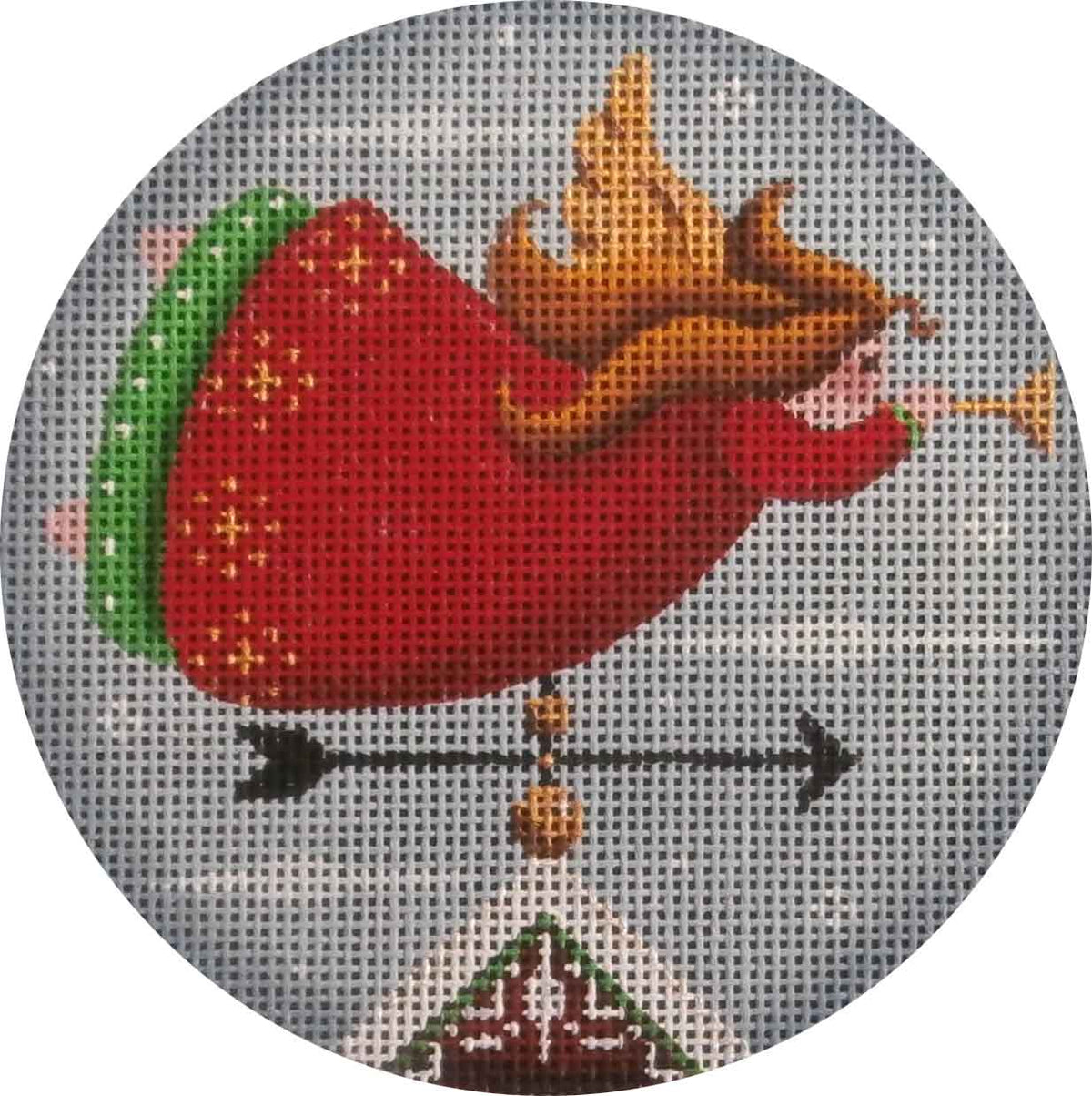 Rebecca Wood Designs Angel Vane Needlepoint Canvas - 13M