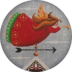 Rebecca Wood Designs Angel Vane Needlepoint Canvas - 18M