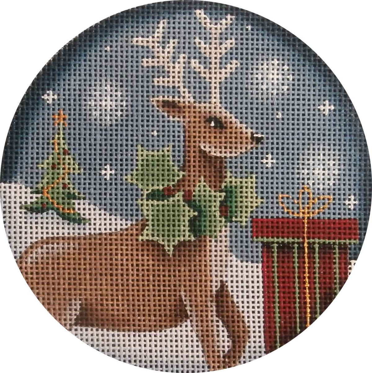 Rebecca Wood Designs Bunny & Presents Needlepoint Canvas - 13M