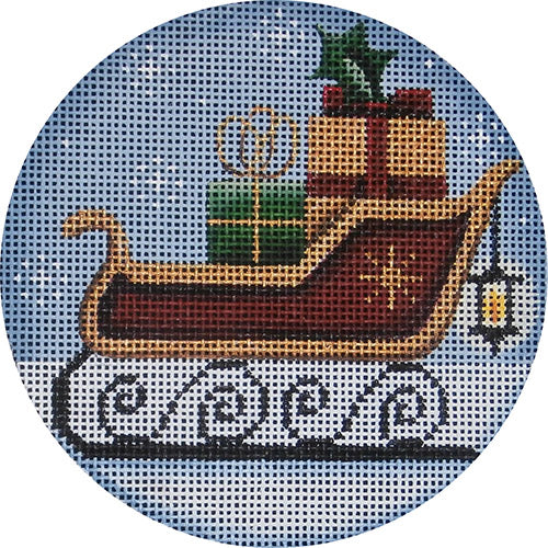 Rebecca Wood Designs Santas Sleigh Needlepoint Canvas - 18M