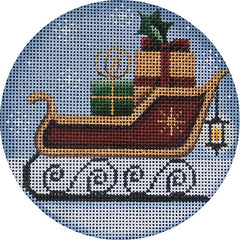 Rebecca Wood Designs Santas Sleigh Needlepoint Canvas - 18M
