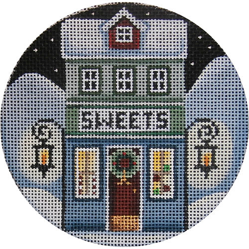 Rebecca Wood Designs Sweets House Needlepoint Canvas - 18M