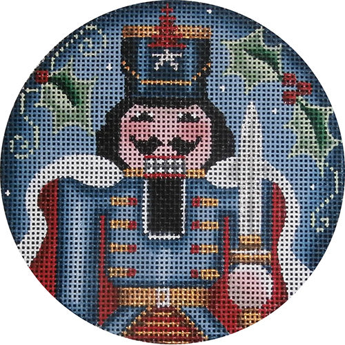 Rebecca Wood Designs Nutcracker Prince with Knife Needlepoint Canvas - 18M