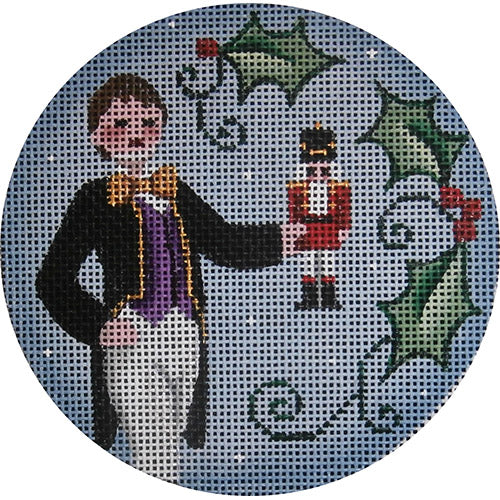 Rebecca Wood Designs Fritz with Toy Needlepoint Canvas - 13M