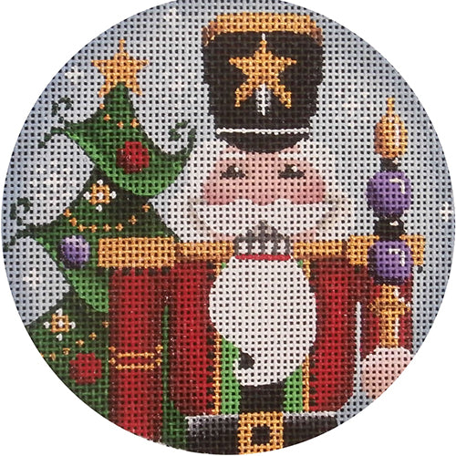 Rebecca Wood Designs Nutcracker Santa Needlepoint Canvas