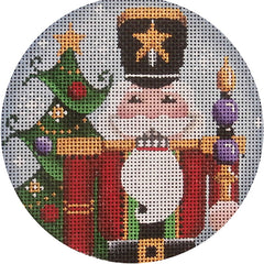 Rebecca Wood Designs Nutcracker Santa Needlepoint Canvas