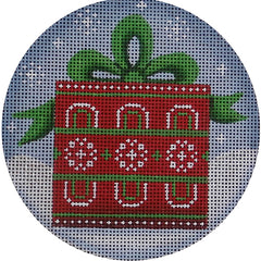 Rebecca Wood Designs Red & Green Presents Needlepoint Canvas