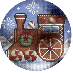 Rebecca Wood Designs Gingerbread Engine Needlepoint Canvas