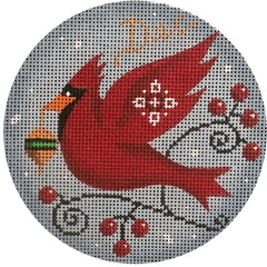 Rebecca Wood Designs December Bird Needlepoint Canvas