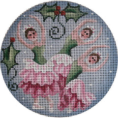 Rebecca Wood Designs Nutcracker Flowers Needlepoint Canvas - 13M