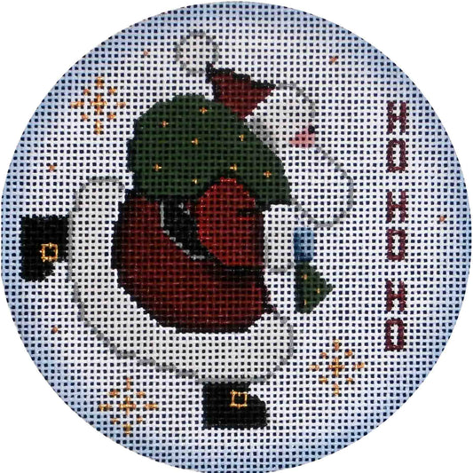 Rebecca Wood Designs Ho Ho Ho Santa Needlepoint Canvas
