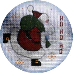 Rebecca Wood Designs Ho Ho Ho Santa Needlepoint Canvas