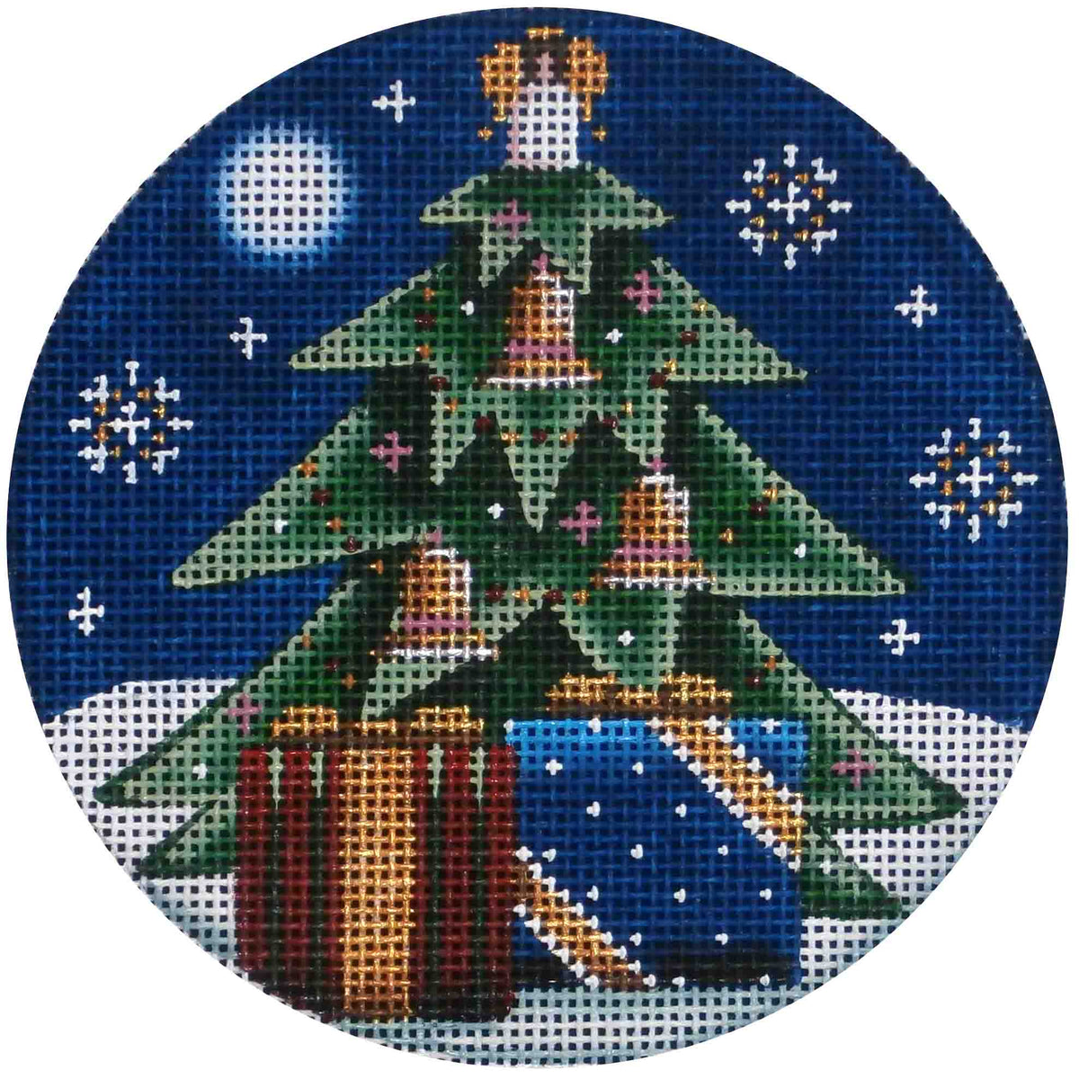 Rebecca Wood Designs Angel Tree Ornament Needlepoint Canvas