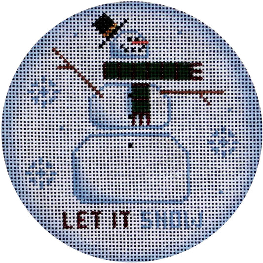 Rebecca Wood Designs Let It Snow Ornament Needlepoint Canvas