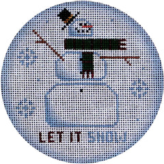 Rebecca Wood Designs Let It Snow Ornament Needlepoint Canvas