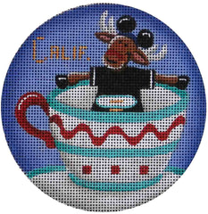 Rebecca Wood Designs Magic Kingdom Reindeer Needlepoint Canvas