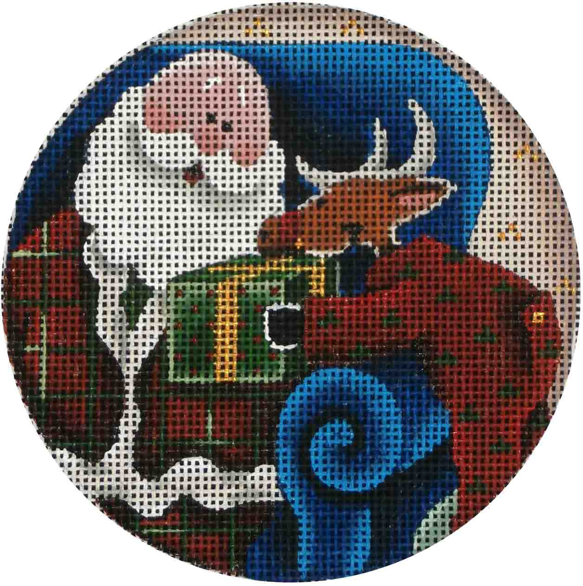 Rebecca Wood Designs Santas Present Needlepoint Canvas