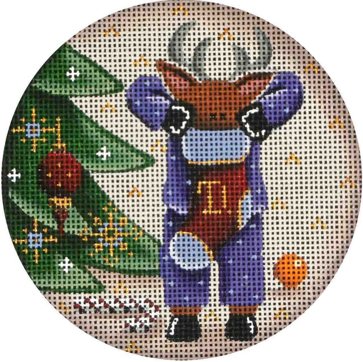 Rebecca Wood Designs Stocking Goodies Needlepoint Canvas