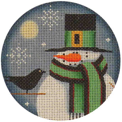 Rebecca Wood Designs November Snowman Needlepoint Canvas