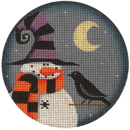 Rebecca Wood Designs October Snowman Needlepoint Canvas