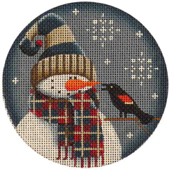Rebecca Wood Designs September Snowman Needlepoint Canvas
