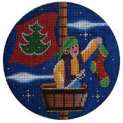 Rebecca Wood Designs Crows Nest Christmas Needlepoint Canvas