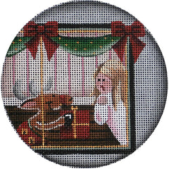 Rebecca Wood Designs Face to Face Reindeer Needlepoint Canvas