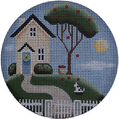 Rebecca Wood Designs Summer Cottage Ornament Needlepoint Canvas