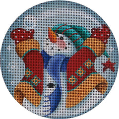 Rebecca Wood Designs Whimsical Santa Needlepoint Canvas
