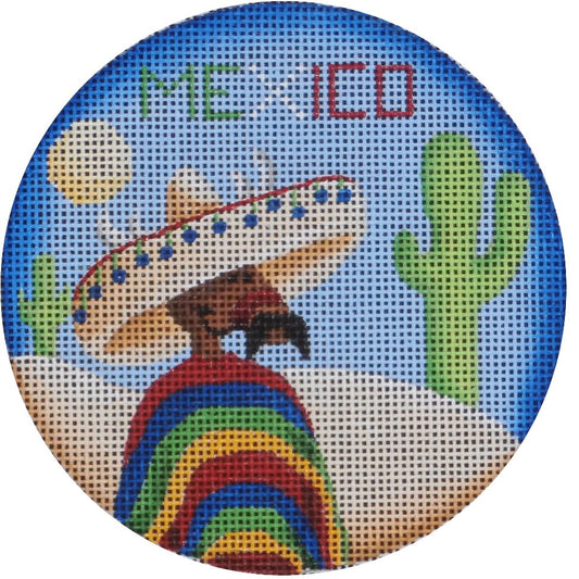Rebecca Wood Designs Border Reindeer Needlepoint Canvas