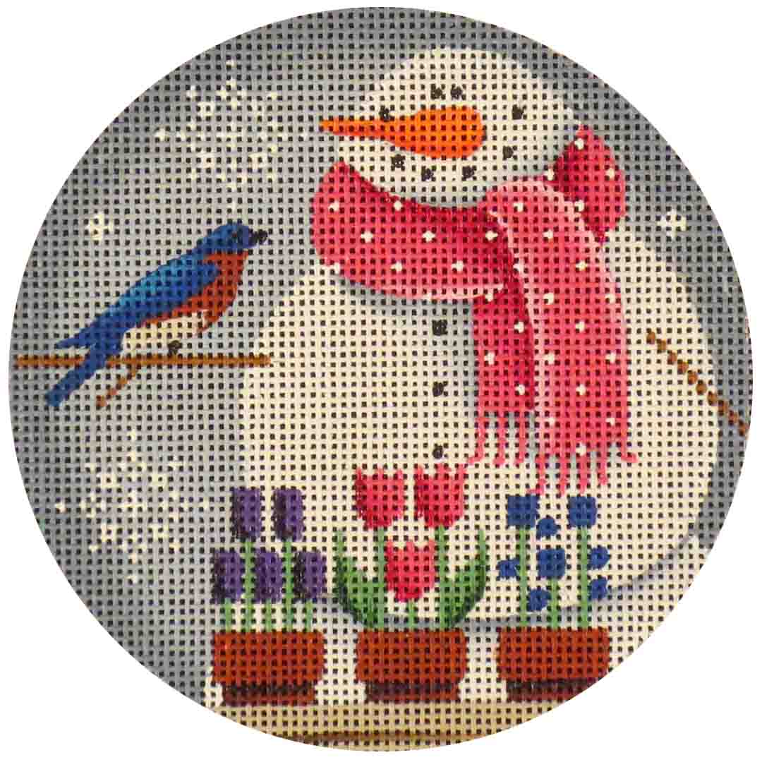 Rebecca Wood Designs May Snowman Needlepoint Canvas