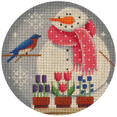 Rebecca Wood Designs May Snowman Needlepoint Canvas