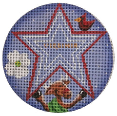 Rebecca Wood Designs Virginia Reindeer Needlepoint Canvas
