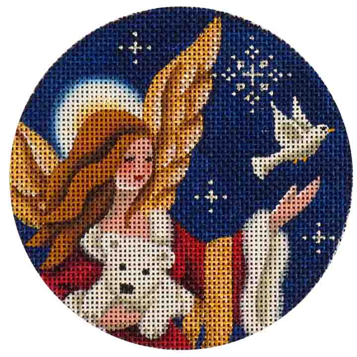 Rebecca Wood Designs Arctic Angel Needlepoint Canvas