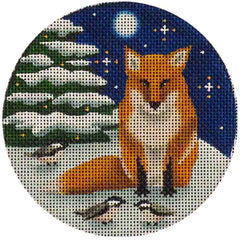Rebecca Wood Designs Winter Fox Needlepoint Canvas