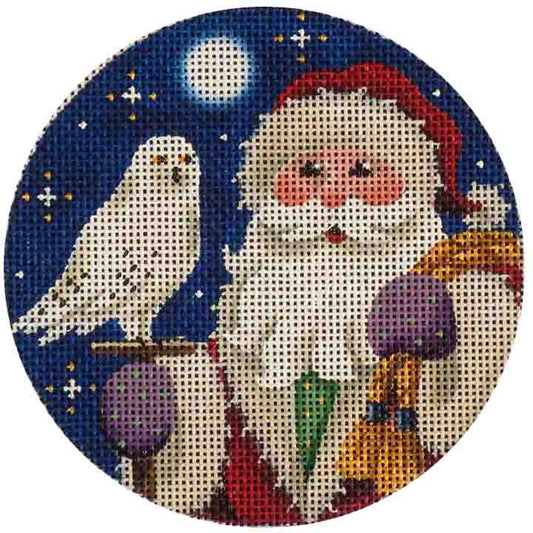 Rebecca Wood Designs Forest Santa Needlepoint Canvas