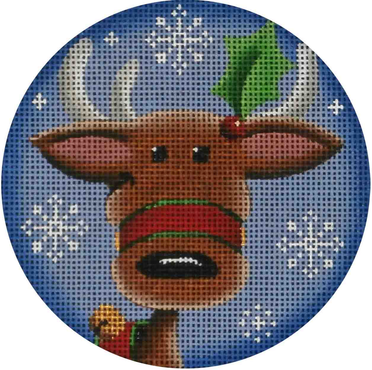 Rebecca Wood Designs Straight on Selfie Needlepoint Canvas