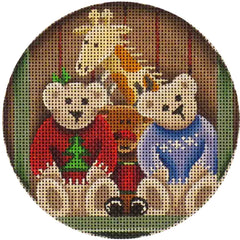 Rebecca Wood Designs Whos Not Stuffed Toys Needlepoint Canvas