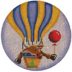 Rebecca Wood Designs Balloon Deer Needlepoint Canvas