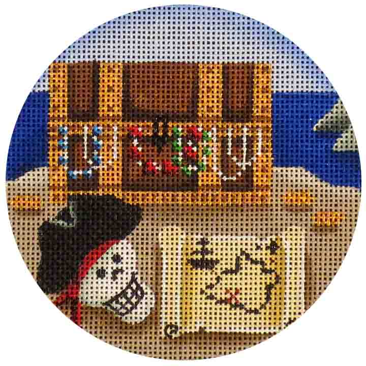 Rebecca Wood Designs Treasure Island Needlepoint Canvas