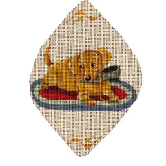Rebecca Wood Designs Dog Bite Needlepoint Canvas