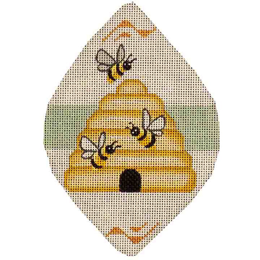 Rebecca Wood Designs Bees Needlepoint Canvas